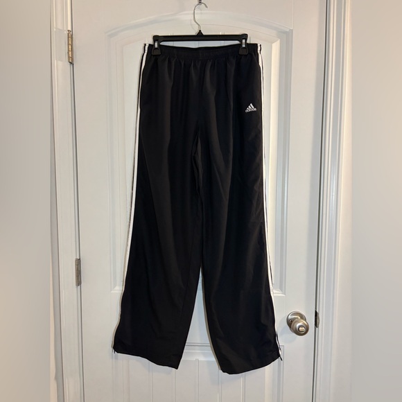 Adidas Black Joggers with White Stripes - Picture 8 of 10